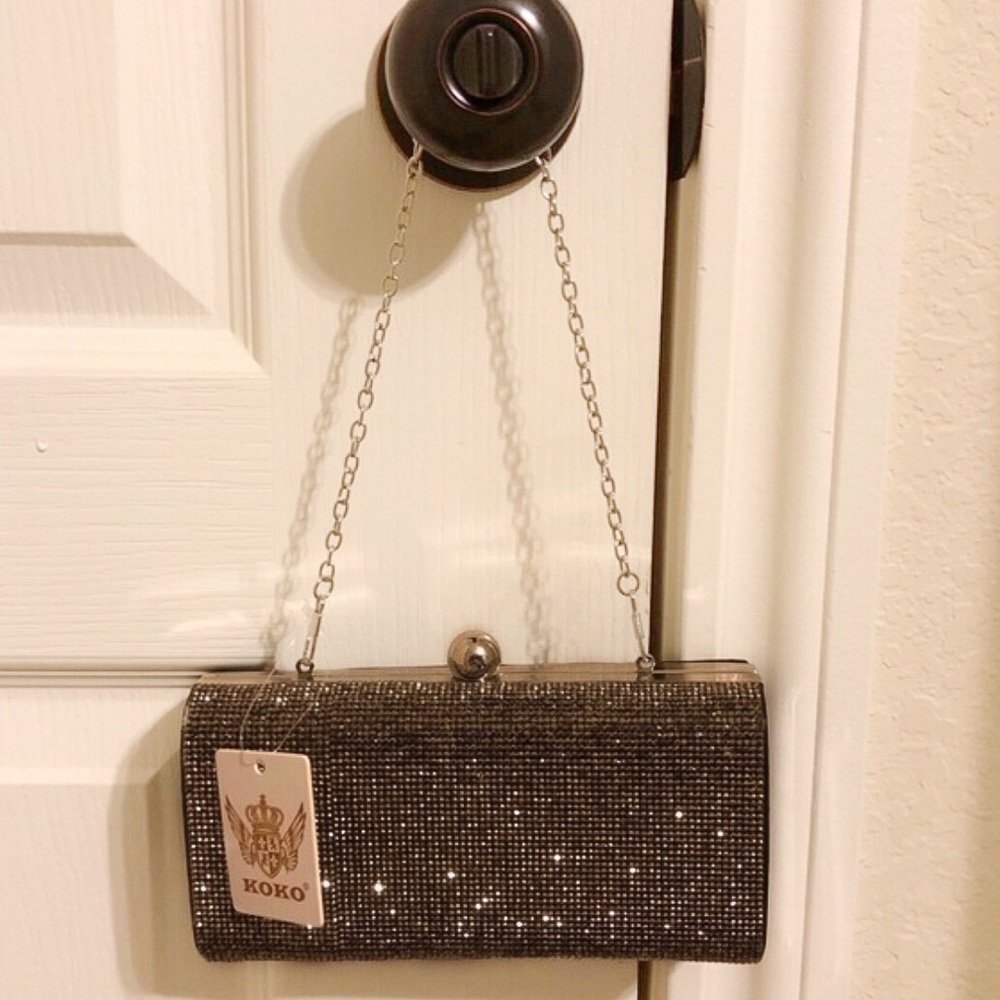 Sparkly Diamanté Evening Clutch